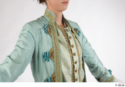 Upper Body Woman White Jacket Costume photo references